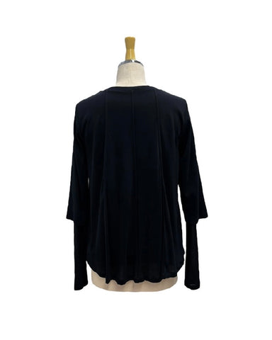 ayane予約<br> シアーレイヤードフレアリブロンT