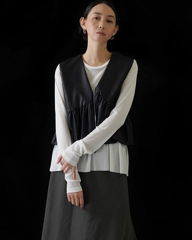 CYAN TOKYOご予約<br> バックギャザーチュールTOPS