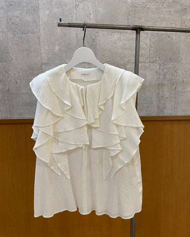 cafune<br>コットンフリルブラウス