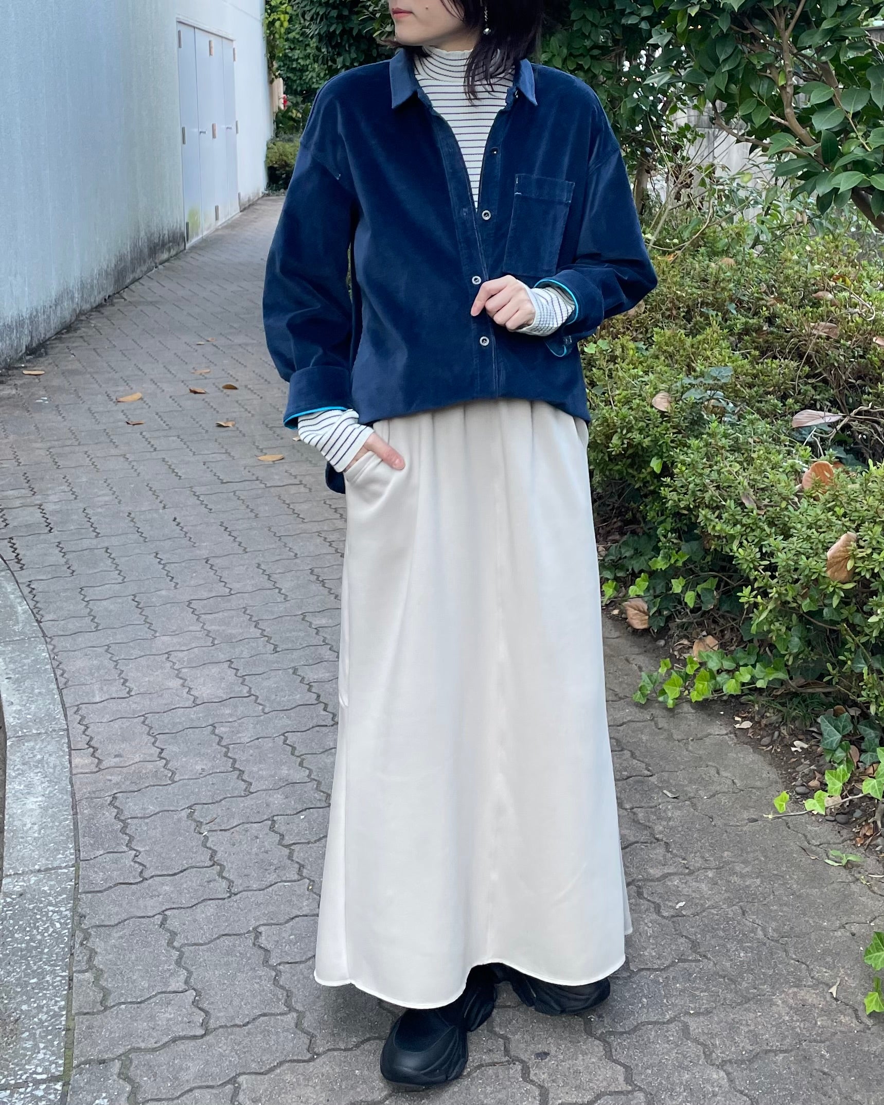 11月20日ライブBLUE FRONCE<br> 2way別珍シャツ