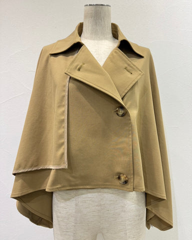 CYAN TOKYOご予約<br> ショートトレンチポンチョ