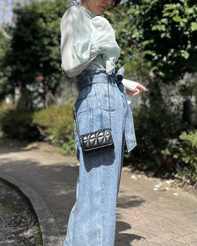 anana<br> キャンディースリーブセミシアーブラウス