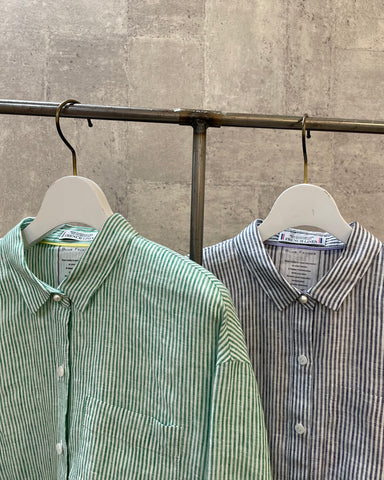 3月29日ライブ BLUE F RONCE <br> ストライプリネンシャツ