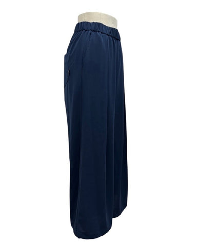 ayane予約<br> ストレッチジョーゼットタックワイドパンツ