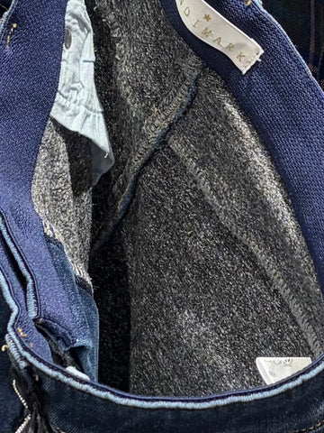 <br> ボーイフレンドデニム 折り返し風デザイン