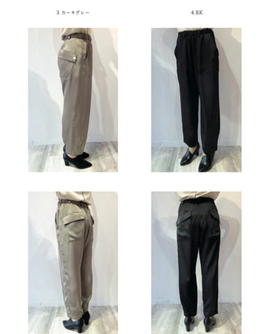 ST-USU予約<br>テーパードベイカーパンツ(ビンテージ加工タイプ)