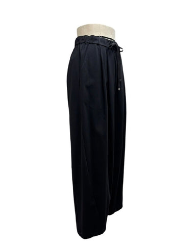 ayane予約<br> ポンチ素材バレルレッグパンツ