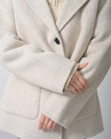 Herencia<br> Sailor Collar Short Coat