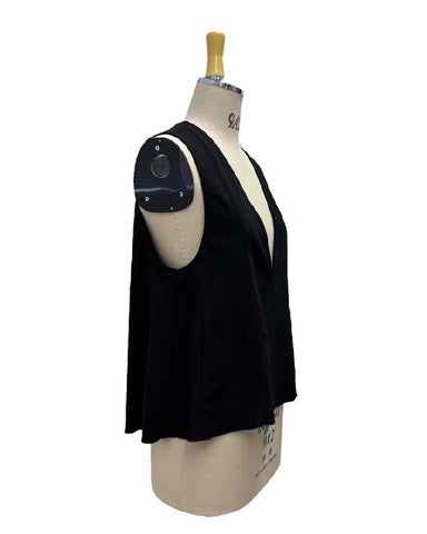 ayane予約<br> ストレッチジョーゼット深Vベスト