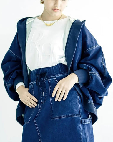 8月27日ライブ<br> INDKNIT デニム フーディー