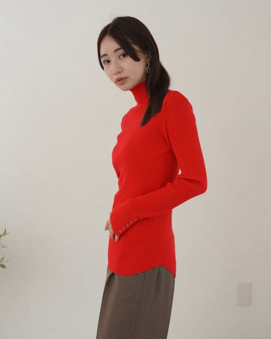 11月8日ライブ<br> mink chair<br>ドットボタンスリーブニット