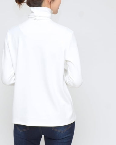 Praia<br>袖チュールハイネックカットソー