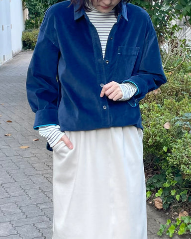 11月20日ライブBLUE FRONCE<br> 2way別珍シャツ