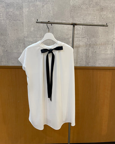 BLUE FRONCE<br>バックリボン付POブラウス