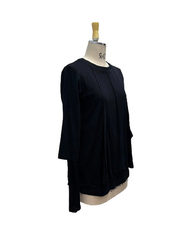 ayane予約<br> シアーレイヤードフレアリブロンT