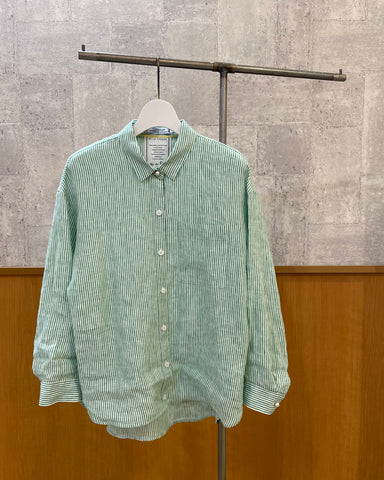 3月29日ライブ BLUE F RONCE <br> ストライプリネンシャツ