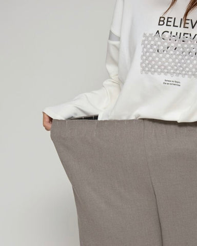 Praia<br> 年中使える ウエスト総ギャザーパンツ