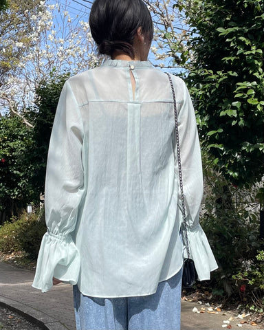 anana<br> キャンディースリーブセミシアーブラウス