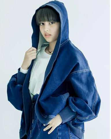 8月27日ライブ<br> INDKNIT デニム フーディー