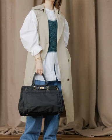 Stoy.<br> ポリエステルベルテッドトートバッグ