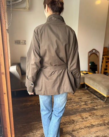 cafune<br>ピーチタフタスタンドコート