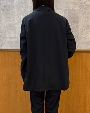 cafune <br> dry twill tailored shirt jacket