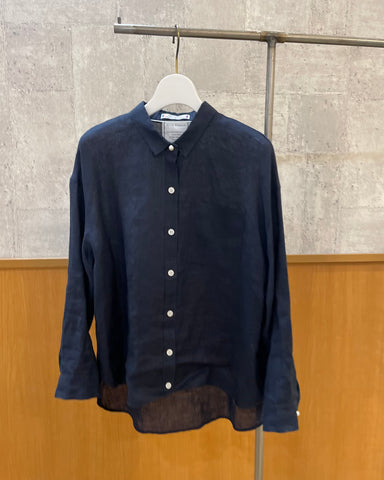 インスタライブ BLUE F RONCE <br>無地リネンシャツ