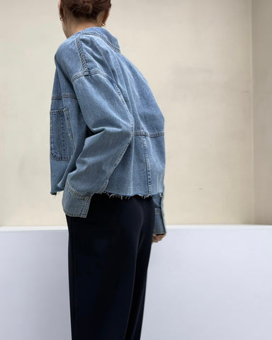 <br>カットオフデニムシャツ