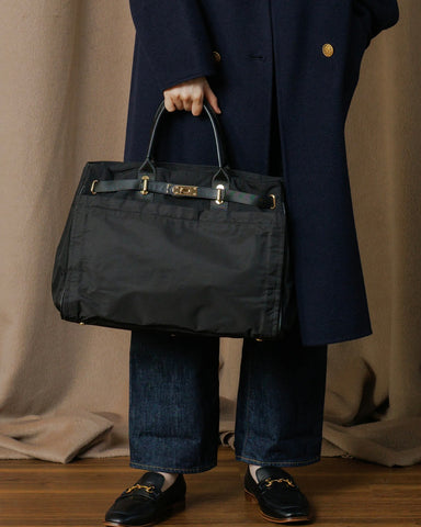 Stoy.<br> ポリエステルベルテッドトートバッグ