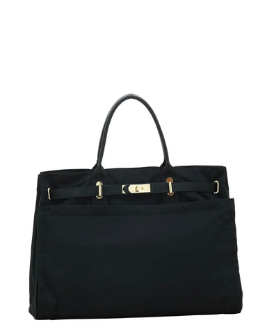 Stoy.<br> ポリエステルベルテッドトートバッグ