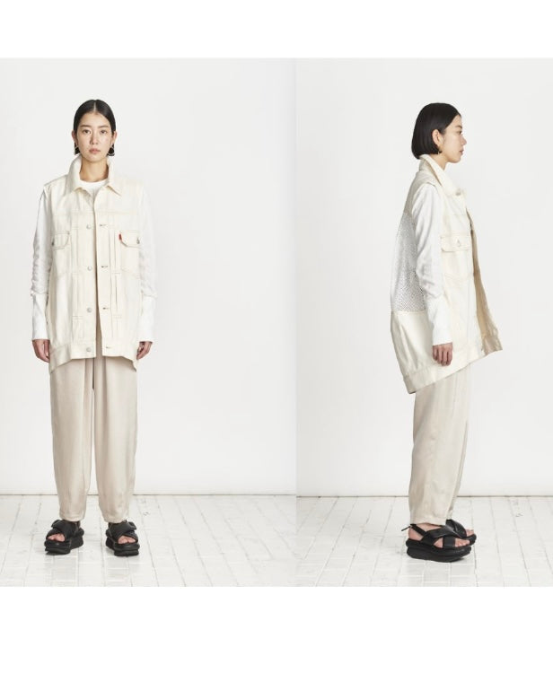 USU予約<br> カツラギ＆デニム ベスト