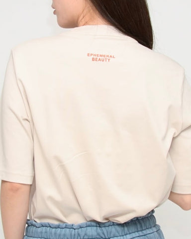 Praia<br>月下美人プリントTシャツ