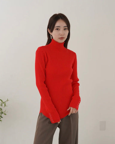 11月8日ライブ<br> mink chair<br>ドットボタンスリーブニット