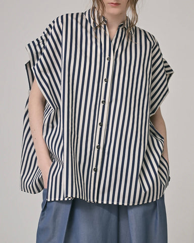 Herencia <br>Back Ribbon Stripe Blouse