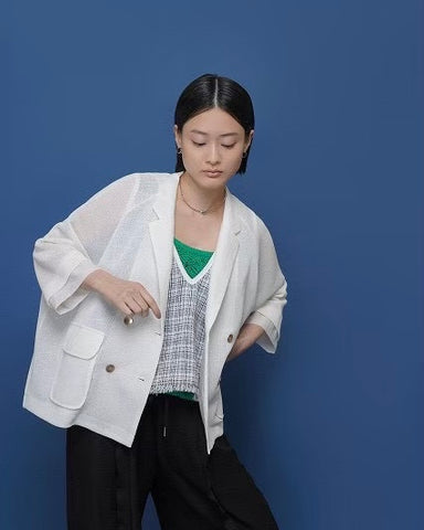 CYAN TOKYO<br>ニットライクメッシュWジャケット