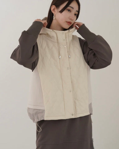 11月7日ライブ mink chair<br>キルティングフードベスト