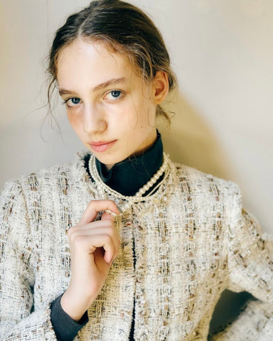 anana<br>マグネット3連パールネックレス