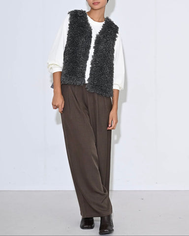 10月10日ライブ<br>Herencia<br> Curly Fur Reversible Vest Jacket