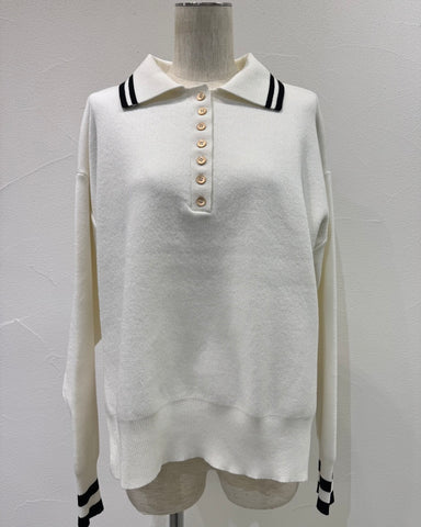 CYAN TOKYOご予約<br> プレーティングニットポロ