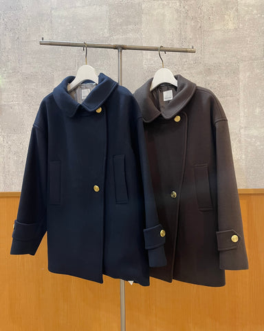 11月23日ライブ ma couleur<br>メルトンゴールドボタンコート