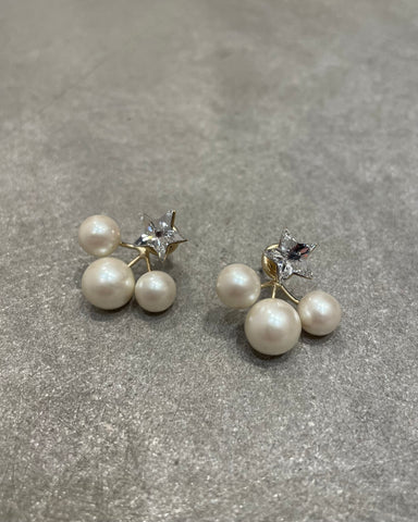 Sea'ds Mara <br> Star×pearl back catch pierce