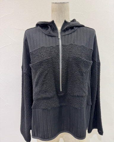 CYAN TOKYOご予約<br> ショートフェザーコンビフーディ