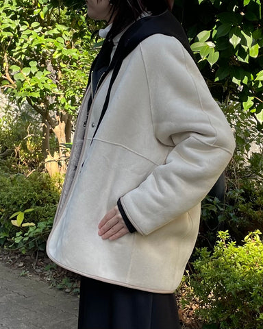 11月9日ライブ<br>PASSIONE<br>ファー×ムートンリバーシブルジャケット