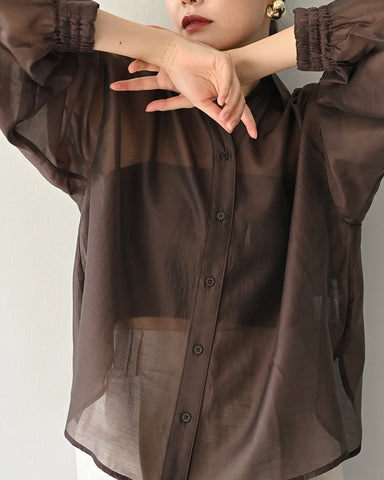 Herencia<br>バックリボンリラックスブラウス