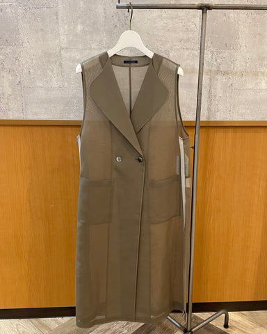 BLUE F RONCE<br>シアーサイドラインロングジレ