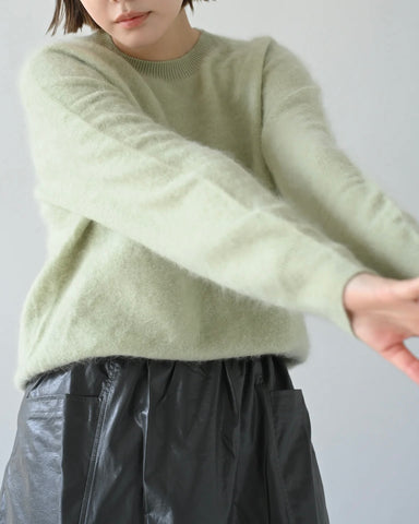 Herencia<br> Airy Touch Cashmere Knit Pullover