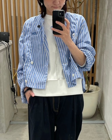 USU<br> C/N&ストライプ コック ジャケット