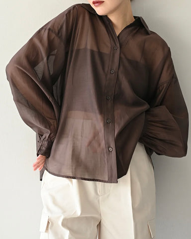 Herencia<br>バックリボンリラックスブラウス