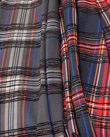 mink chair<br> モールチェックウエストリブスカート