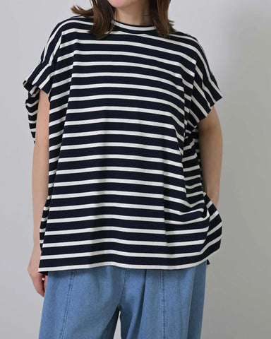 Herencia<br>バックリボンボーダーカットソー